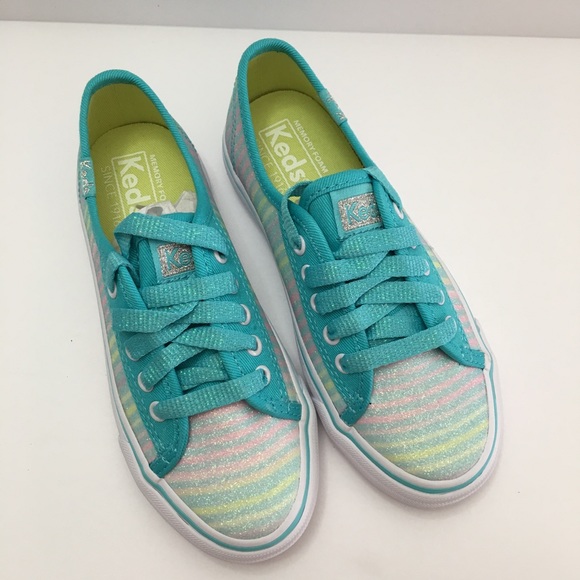 Keds Other - Keds Girl Double Up Turquoise Sugar Dip Sneaker